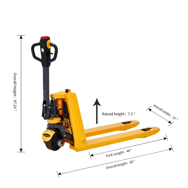 Dimensions of a pallet jack