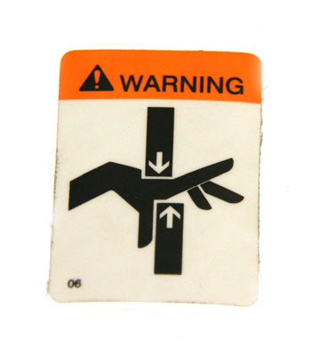 CR069006 Warning Decal For Crown M Stacker Electric Pallet Jack