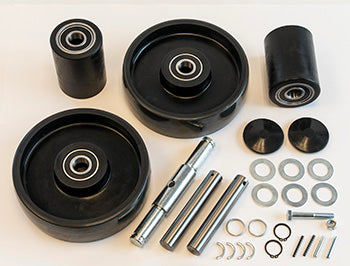 GWKECOCK Complete Wheel Kit (Ultra Poly) 70d for Mobile I55 Pallet Jack