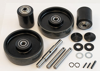 GWKHPT25CK Complete Wheel Kit (Ultra Poly) 70d for Toyota Hpt25 Pallet Jack