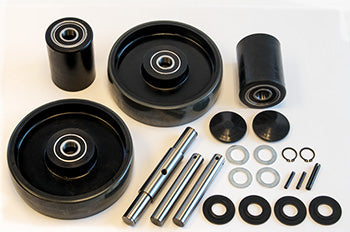 GWK-APT55-II-CK Complete Wheel Kit (Ultra Poly) 70d for Jet Pallet Jacks