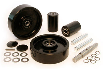 GWKJTPTXCK Complete Wheel Kit Ptx Nylon for Jet A, L, and J Pallet Jack Hydraulic Unit