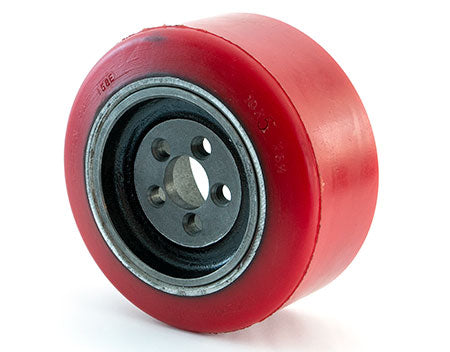 RA313054003 Drive Tire For Raymond 6210 Electric Pallet Jack Smooth Flat Red Ez 85a