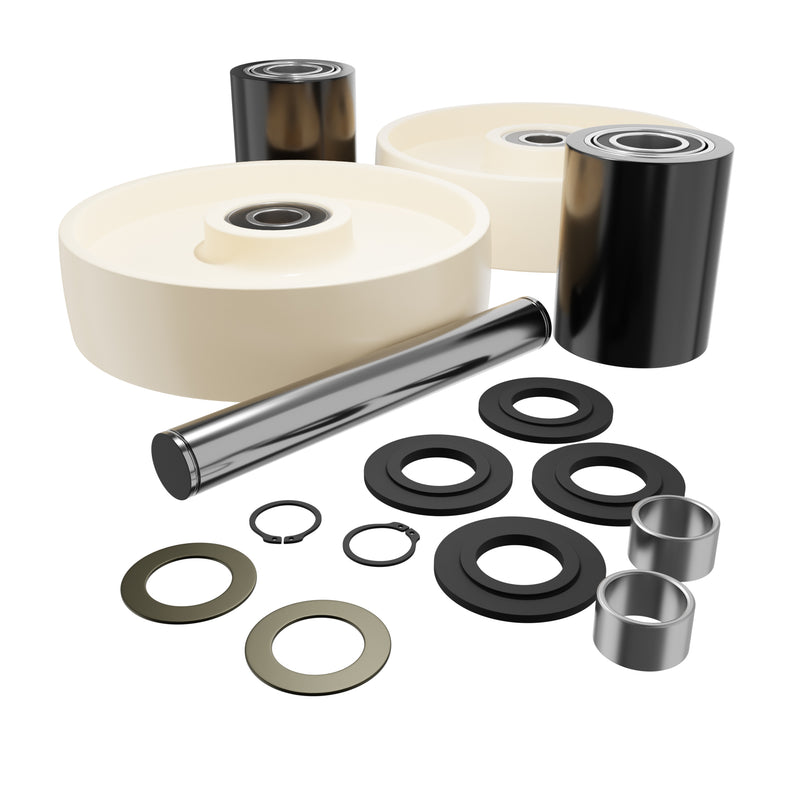 GWK-TM55-CK Complete Wheel Kit (Ultra Poly) 70d for Multiton Pallet Jacks