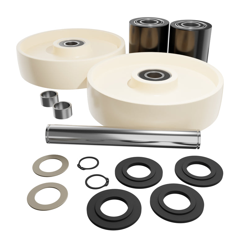 GWK-TM55-CK Complete Wheel Kit (Ultra Poly) 70d for Multiton Pallet Jacks