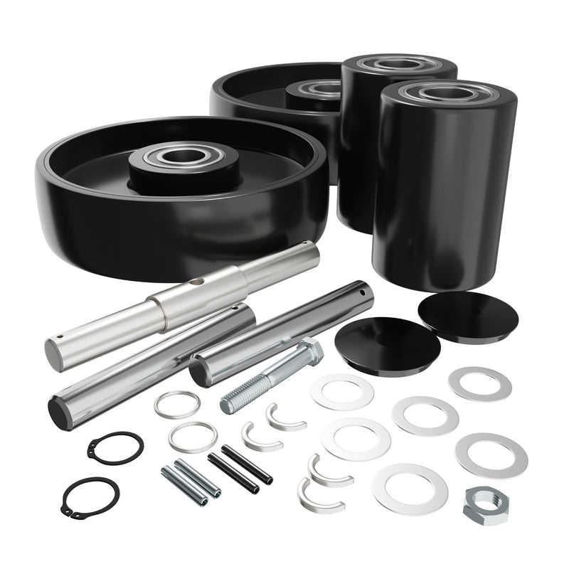 GWKECOCK Complete Wheel Kit (Ultra Poly) 70d for Mobile I55 Pallet Jack