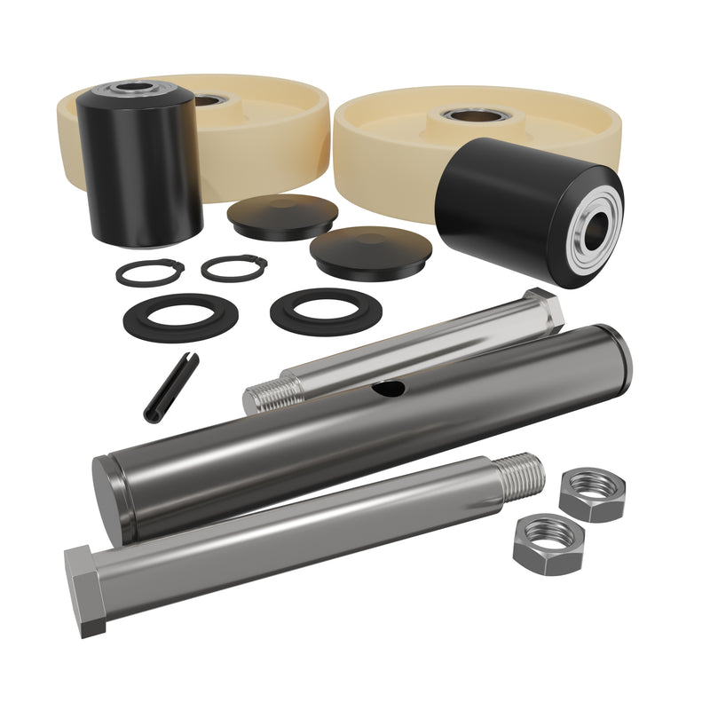 CopyofGWKLR2055CK Complete Wheel Kit (Ultra Poly) 70d for Lift-Rite Lr2055 Pallet Jack