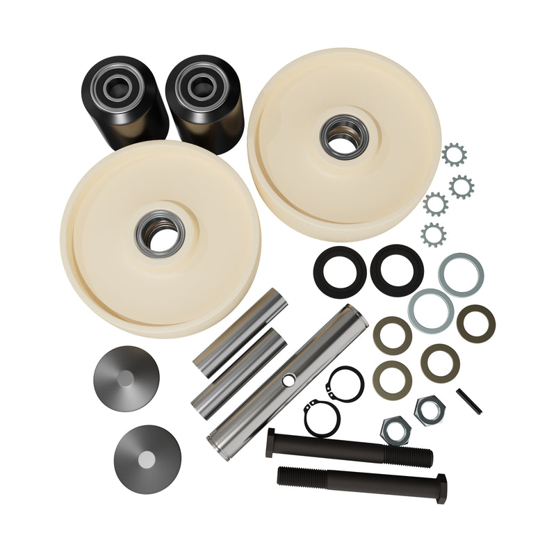 GWK-L50-CK Complete Wheel Kit (Ultra Poly) 70d for Lift-Rite L50 Pallet Jack