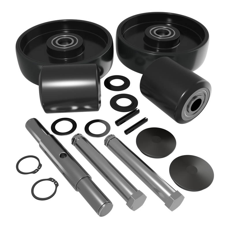 GWKLCRCK Complete Wheel Kit (Ultra Poly) 70d for Lift-Rite Pallet Jacks