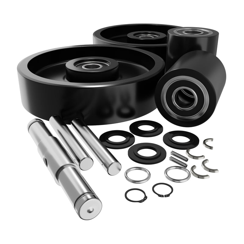 GWKMLX55CK Complete Wheel Kit (Ultra Poly) 70d for Mobile Pallet Jacks