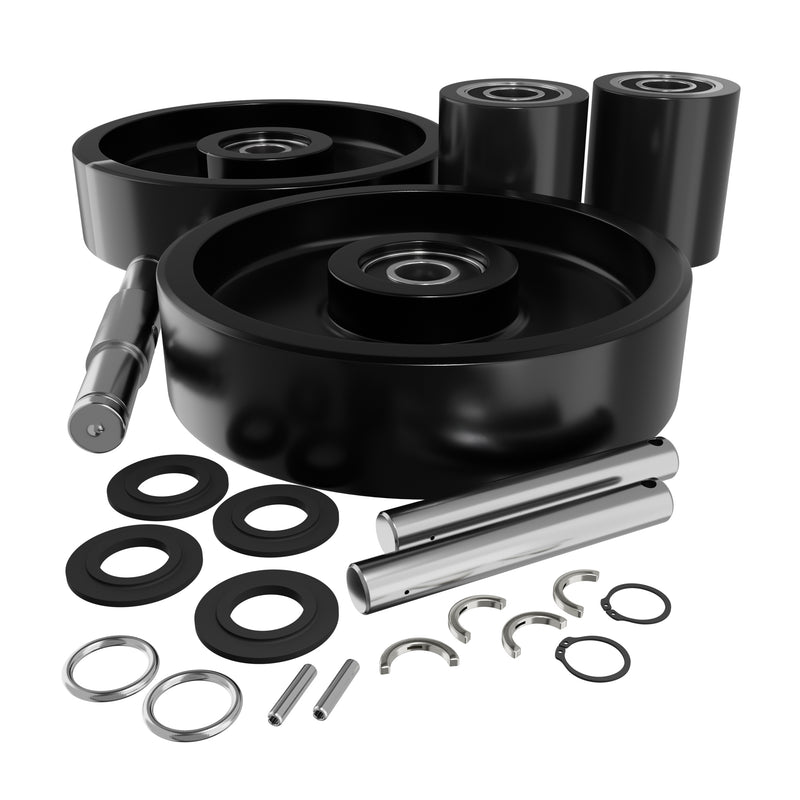 GWKMLX55CK Complete Wheel Kit (Ultra Poly) 70d for Mobile Pallet Jacks