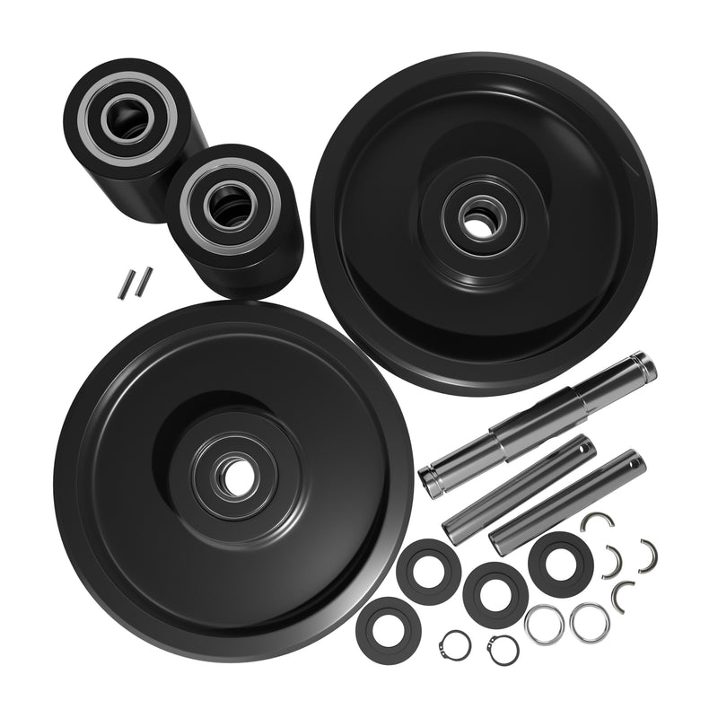 GWKMLX55CK Complete Wheel Kit (Ultra Poly) 70d for Mobile Pallet Jacks