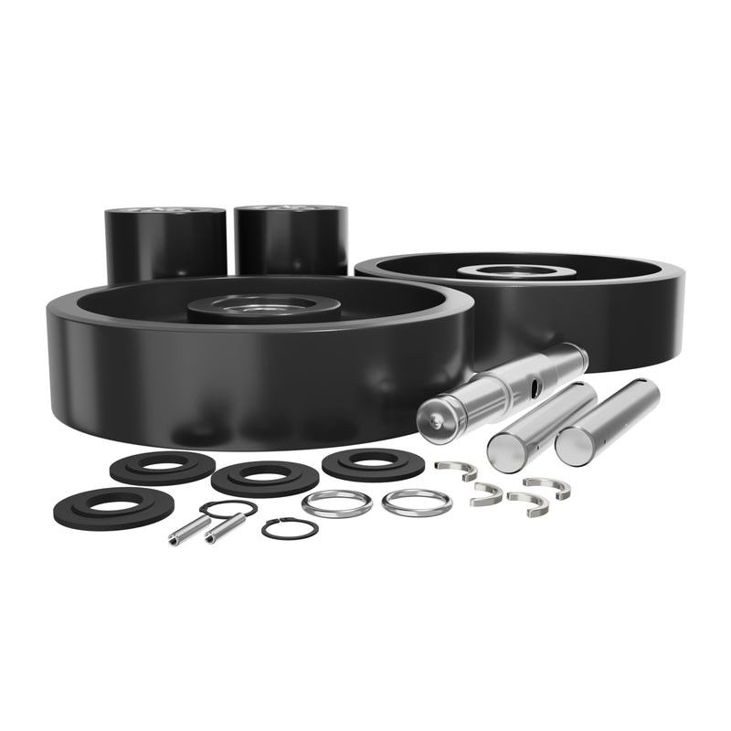 GWKMLX55CK Complete Wheel Kit (Ultra Poly) 70d for Mobile Pallet Jacks