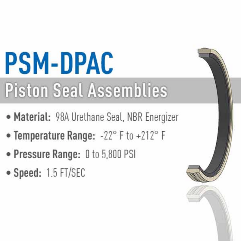 Aftermarket PSM348DPAC Piston Seal 4.375 4.75 0.25 for Pallet Jacks