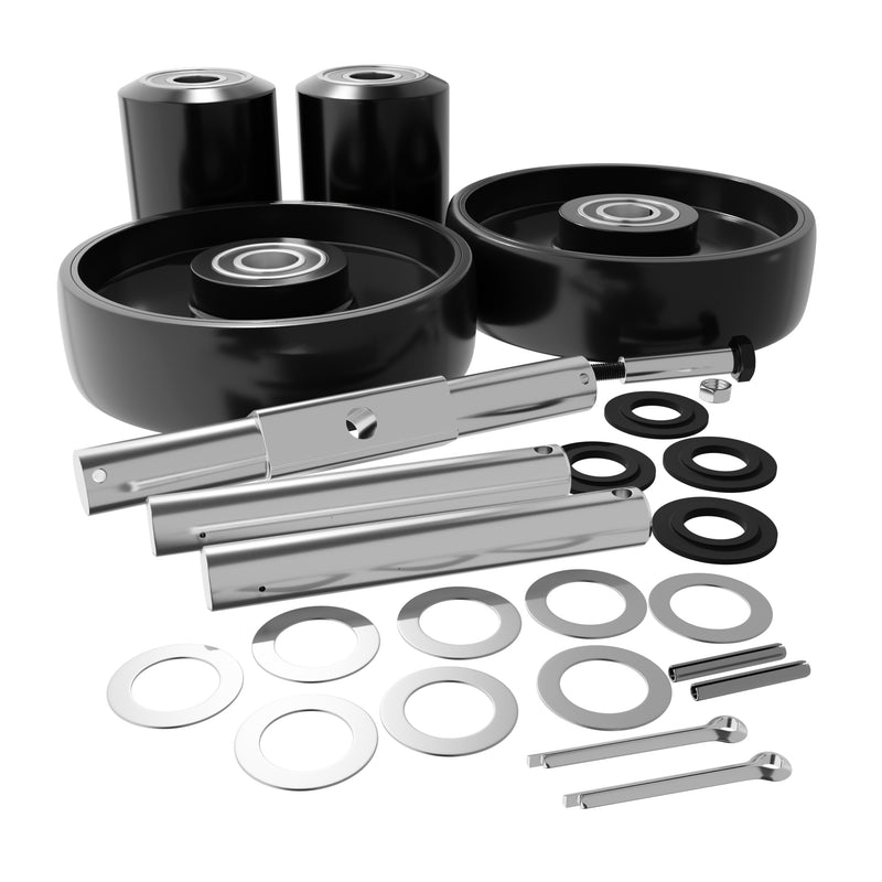 GWK-PUAA-CK Complete Wheel Kit (Ultra Poly) 70d for Pallet Mule Pallet Jacks