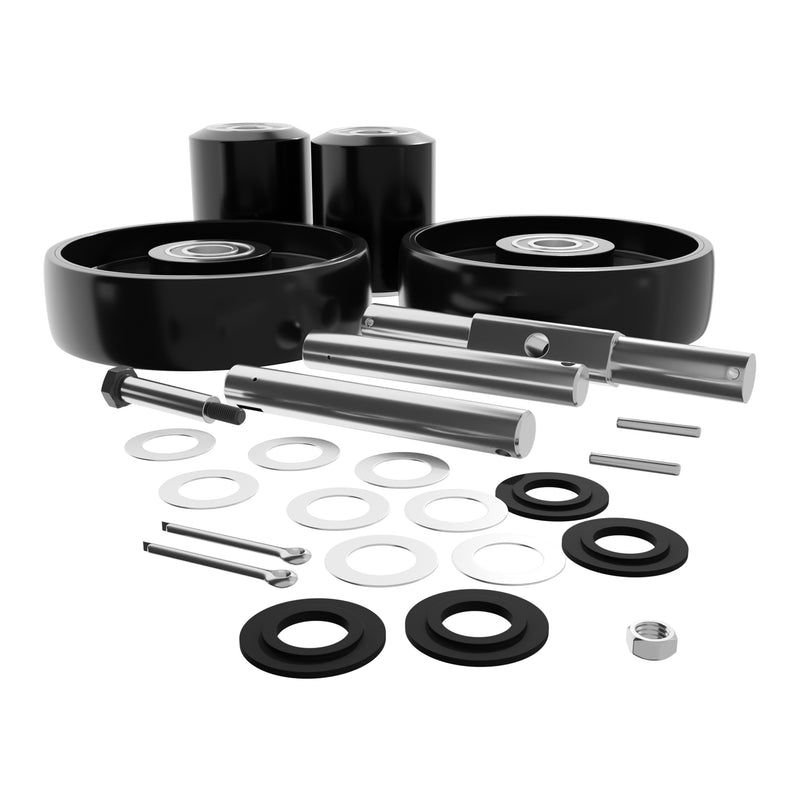 GWK-PUAA-CK Complete Wheel Kit (Ultra Poly) 70d for Pallet Mule Pallet Jacks