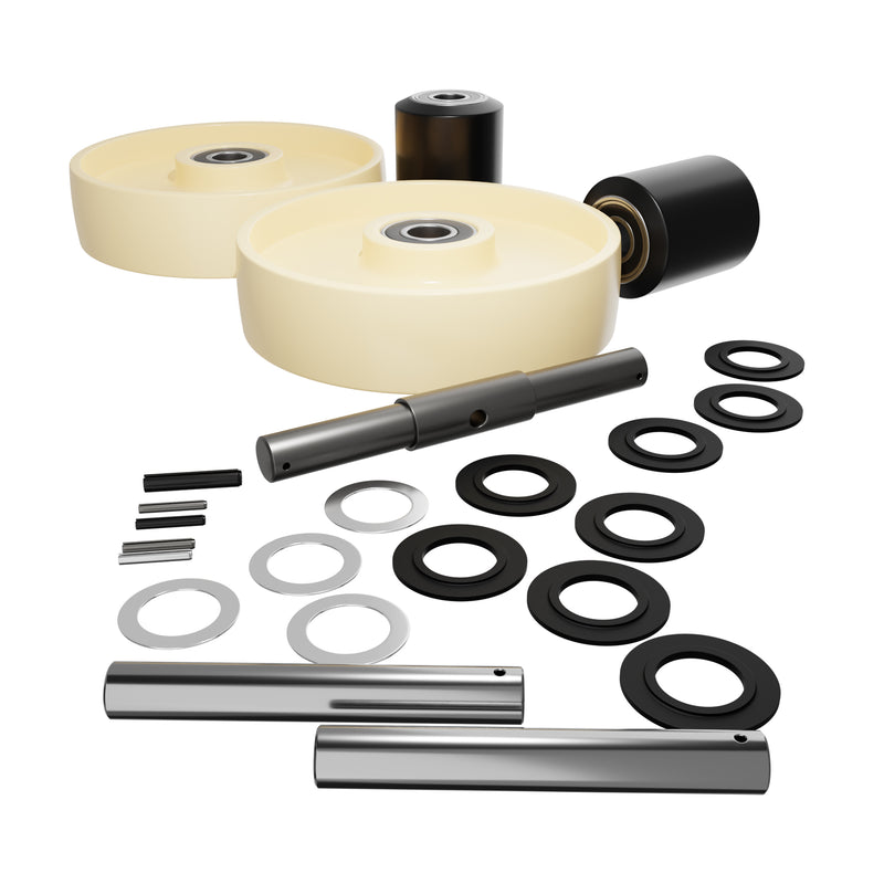 GWK-TM-CK Complete Wheel Kit (Ultra Poly) 70d for Multiton Pallet Jacks