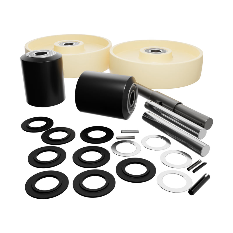 GWK-TM-CK Complete Wheel Kit (Ultra Poly) 70d for Multiton Pallet Jacks